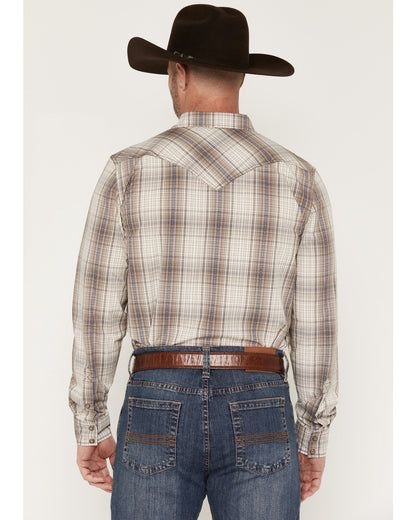 Men's Legend Dobby Plaid Print Long Sleeve Snap Western Shi | Cody James Clothing