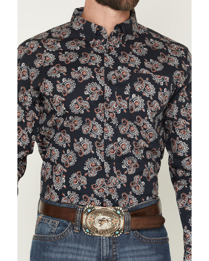 Men's Truett Paisley Print Long Sleeve Button-Down Western | Cody James Clothing