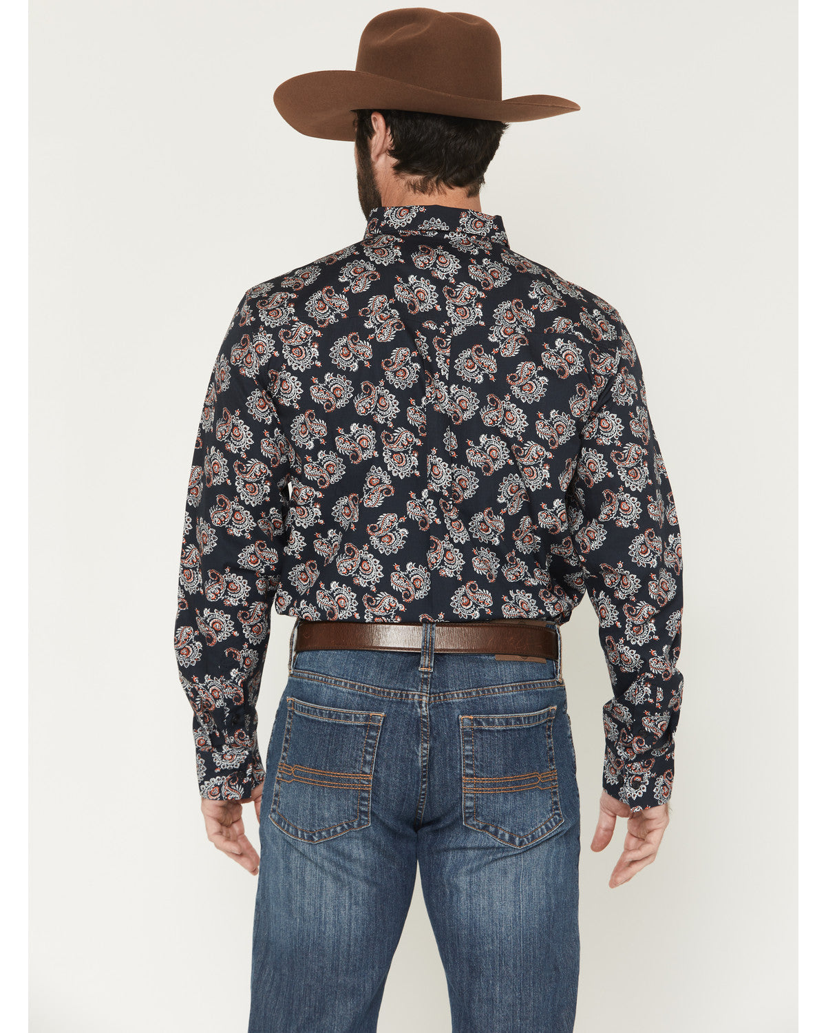 Men's Truett Paisley Print Long Sleeve Button-Down Western | Cody James Clothing