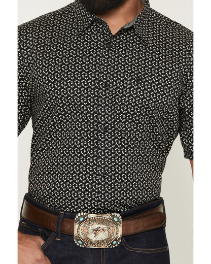 Men's Shiloh Micro Floral Print Short Sleeve Button-Down St | Cody James Clothing