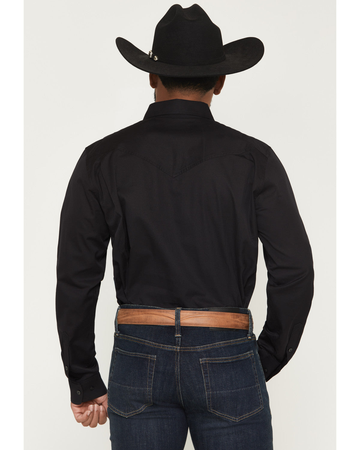Black 1978® Men's Lawman Solid Long Sleeve Button-Down West | Cody James Clothing