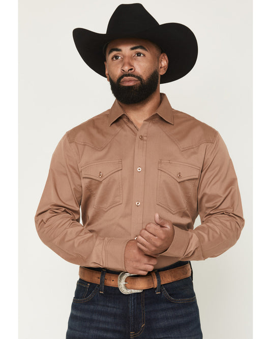 Black 1978® Men's Lawman Solid Long Sleeve Button-Down West | Cody James Clothing