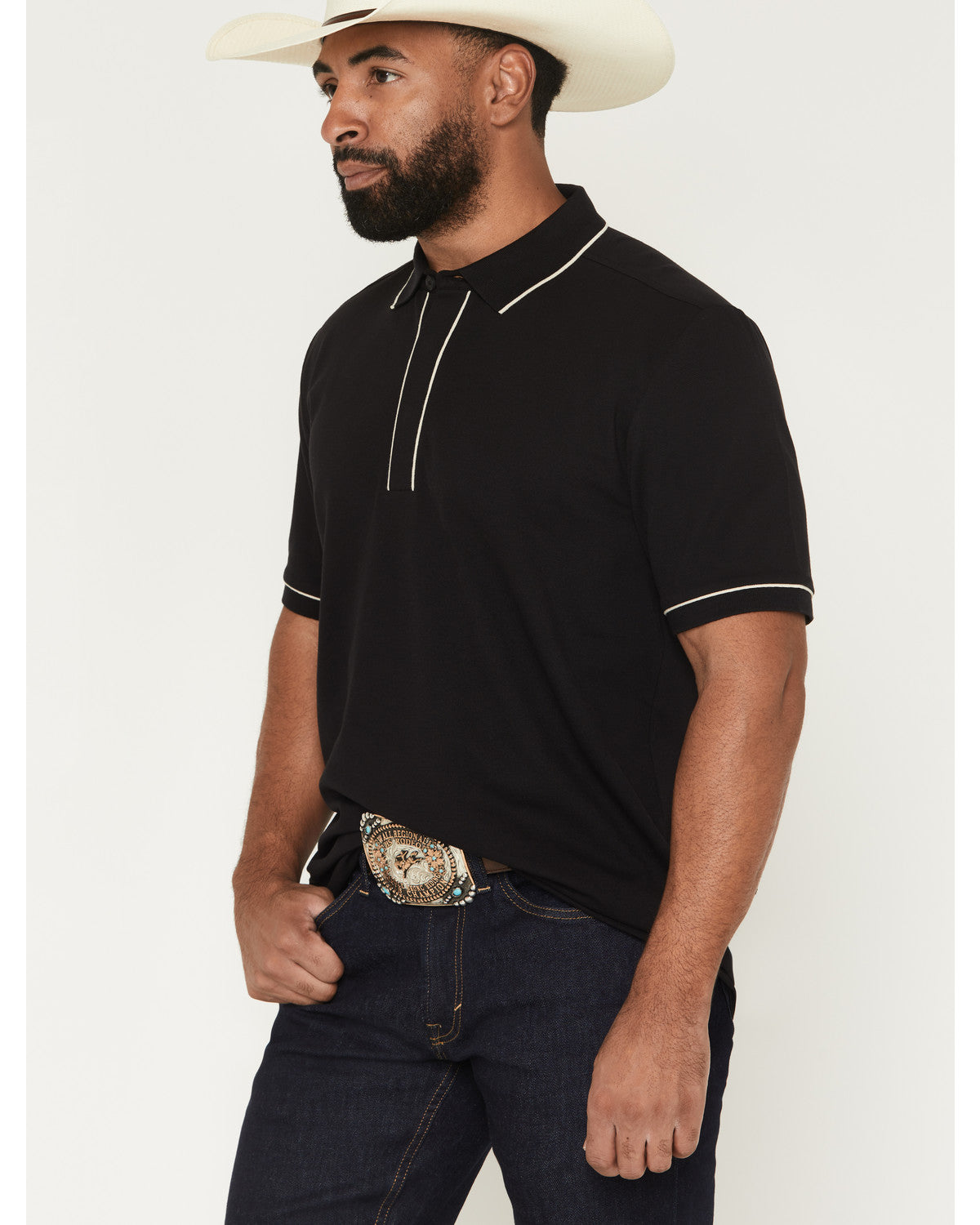 Black 1978® Men's Cooper Solid Short Sleeve Stretch Polo | Cody James Clothing