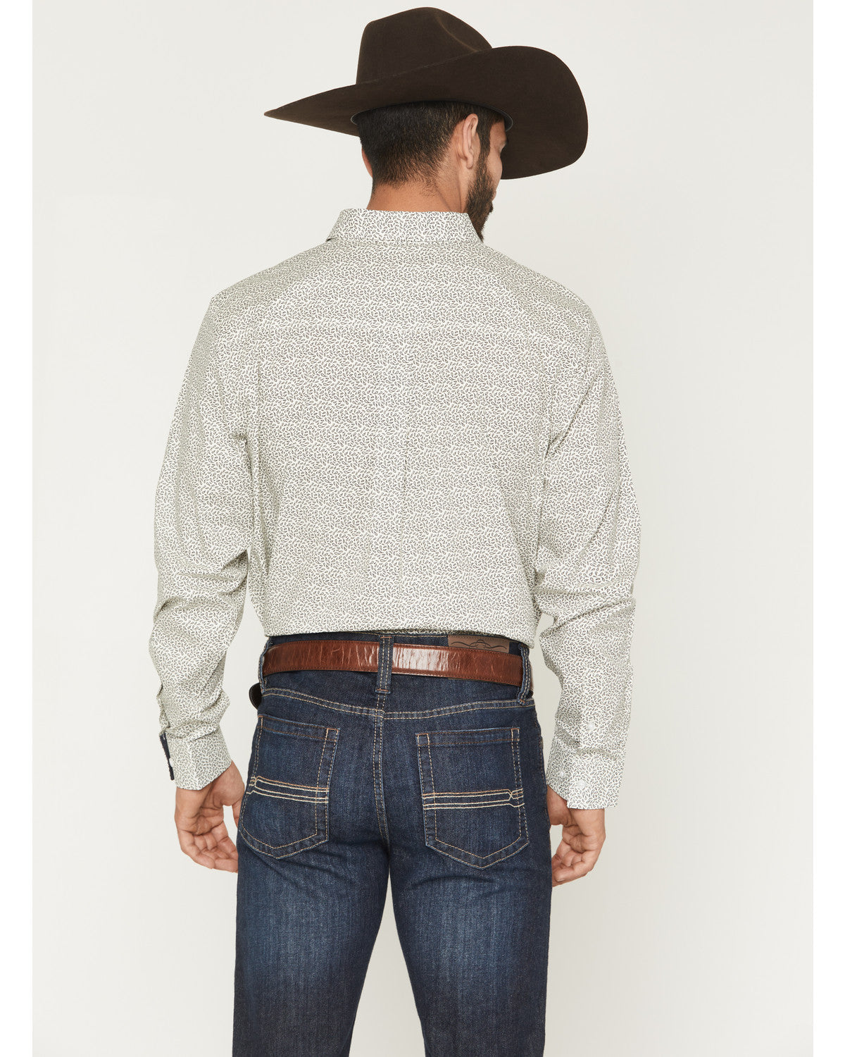 Men's Rhett Micro Paisley Print Long Sleeve Button-Down Str | Cody James Clothing