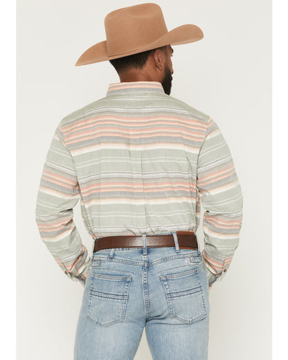 Men's Harlan Striped Print Long Sleeve Button-Down Western | Cody James Clothing