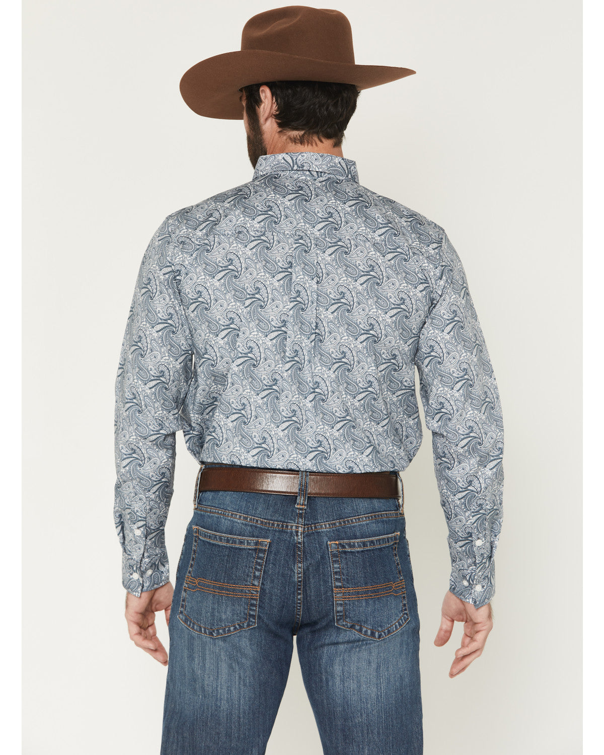 Men's Zeke Paisley Print Long Sleeve Button-Down Stretch We | Cody James Clothing