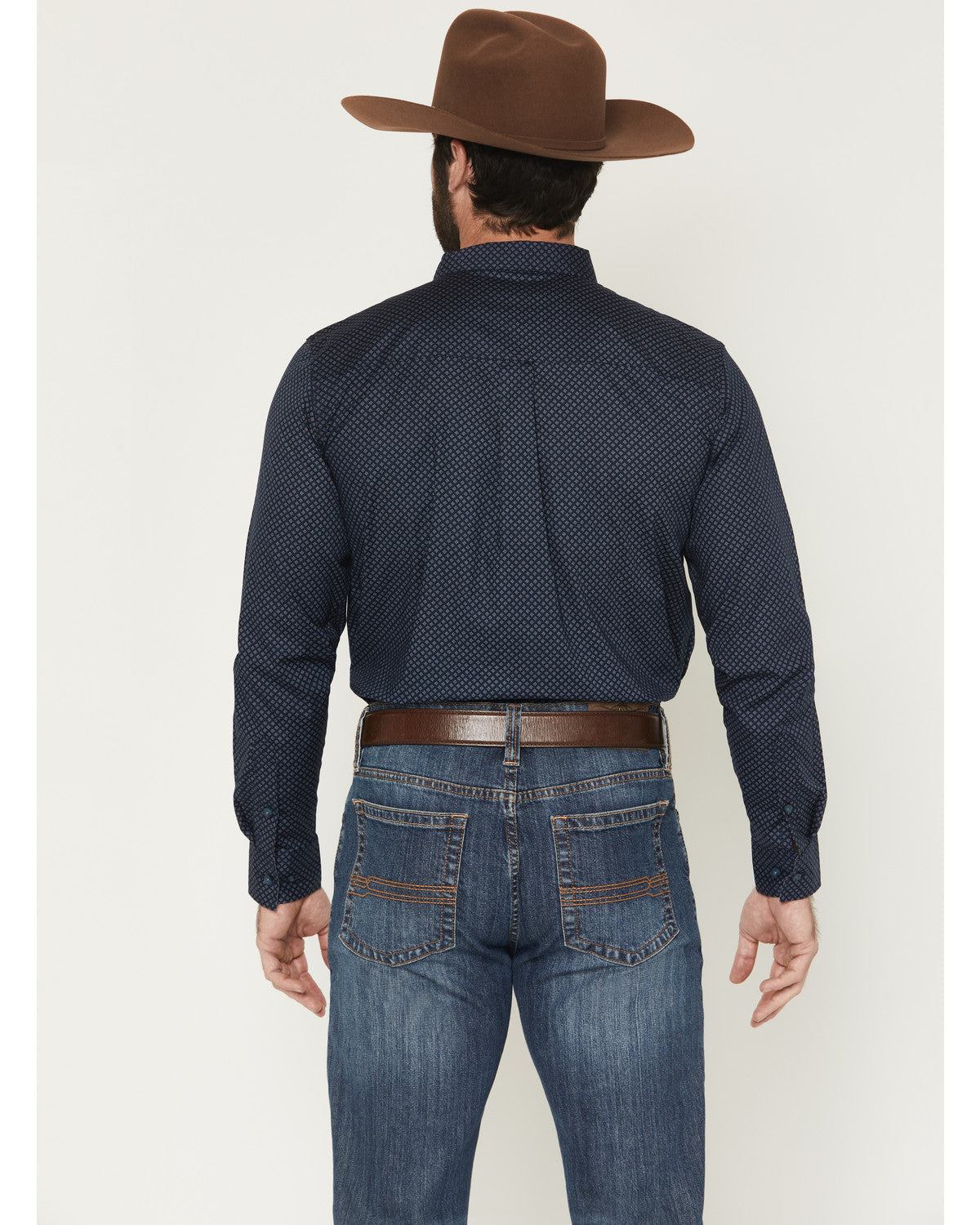 Men's Tripp Micro Geo Print Long Sleeve Button-Down Stretch | Cody James Clothing