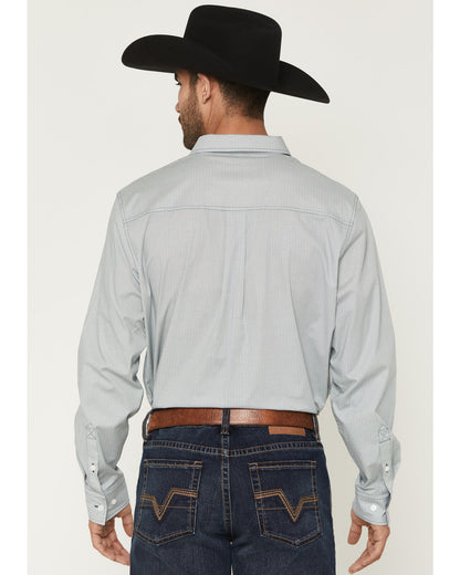 Men's Day Job Geo Print Long Sleeve Button-Down Stretch Wes | Cody James Clothing