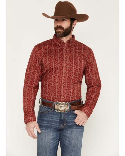 Men's Ol Hickory Floral Stripe Print Long Sleeve Button-Dow | Cody James Clothing