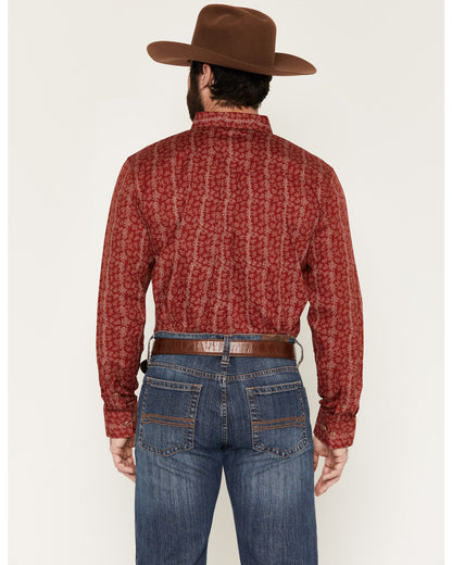 Men's Ol Hickory Floral Stripe Print Long Sleeve Button-Dow | Cody James Clothing