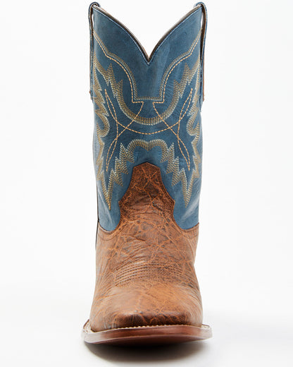 Men's Elephant Print Western Boots - Broad Square Toe | Cody James Boots