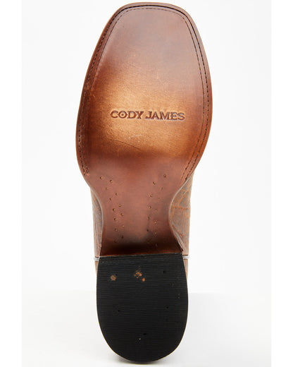 Men's Elephant Print Western Boots - Broad Square Toe | Cody James Boots