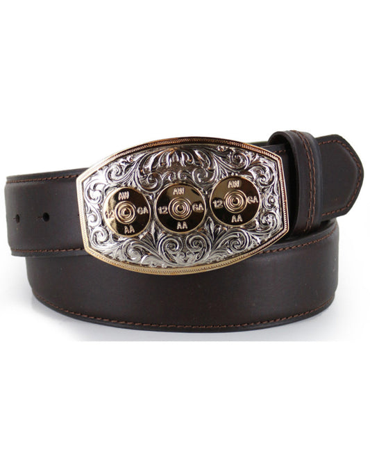 Men's Bullet Buckle Leather Belt | Cody James Accessories