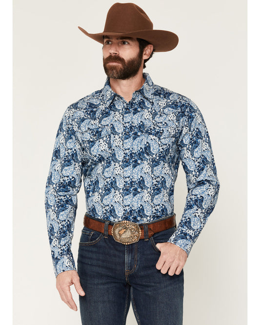Men's Escape Route Paisley Print Long Sleeve Snap Western S | Cody James Clothing