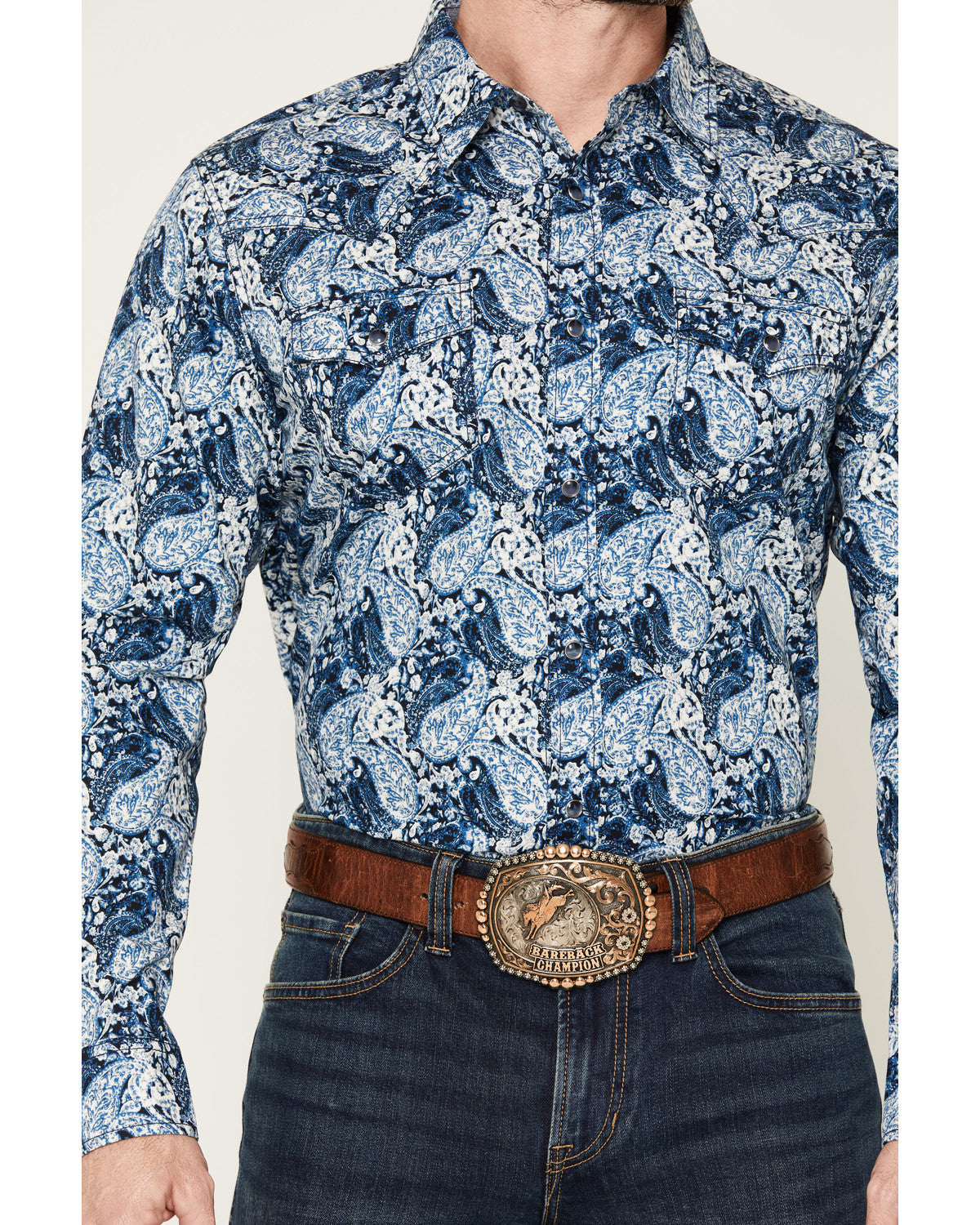 Men's Escape Route Paisley Print Long Sleeve Snap Western S | Cody James Clothing
