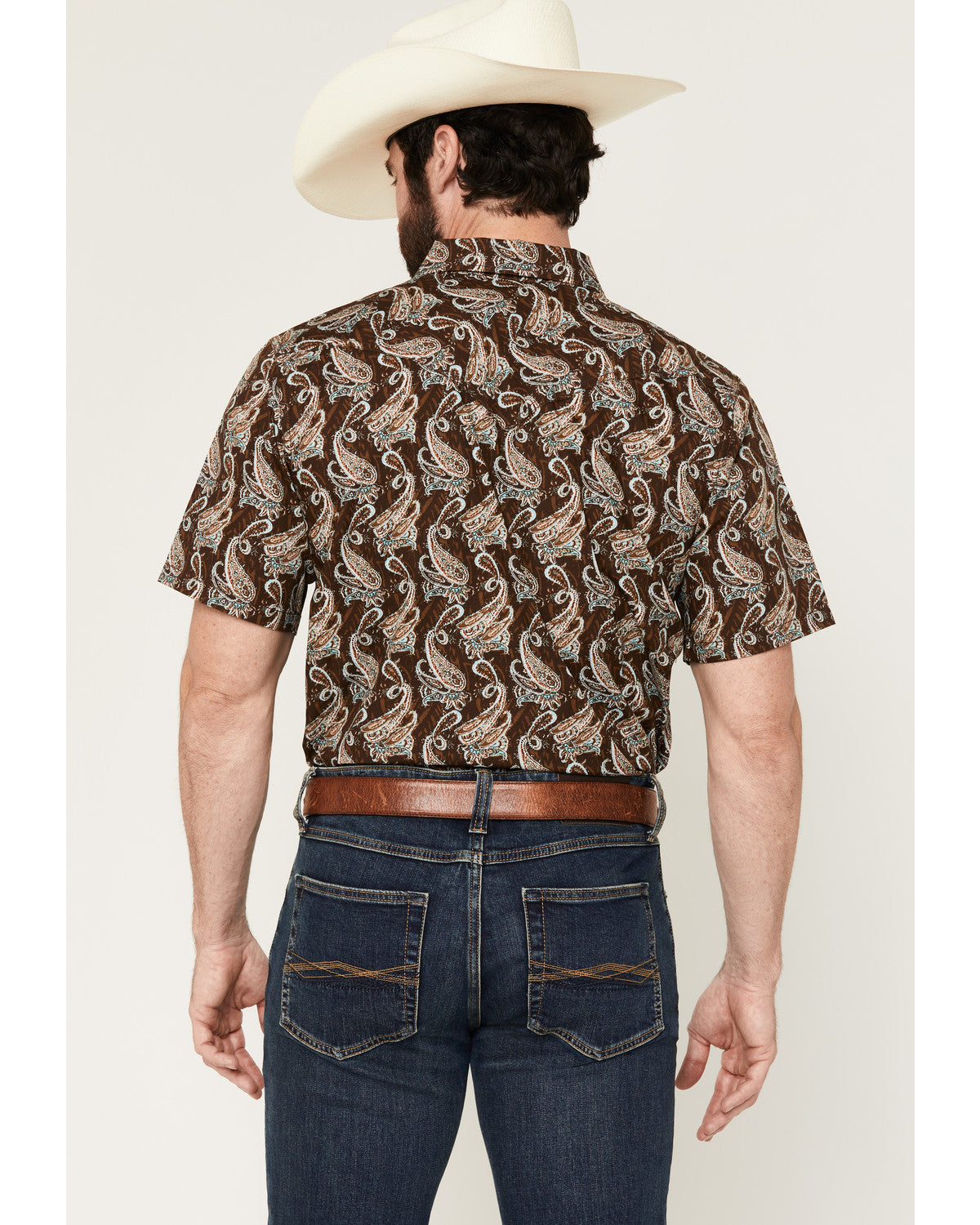 Men's Easy Livin' Paisley Print Short Sleeve Snap Western S | Cody James Clothing