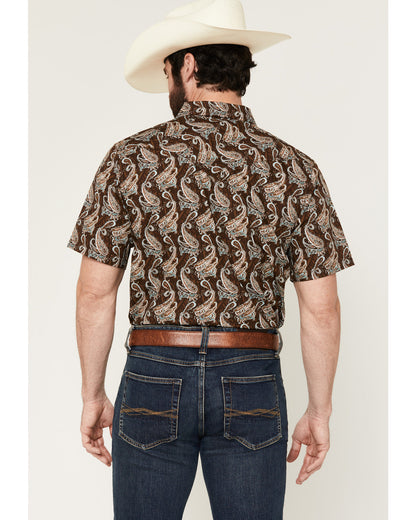 Men's Easy Livin' Paisley Print Short Sleeve Snap Western S | Cody James Clothing