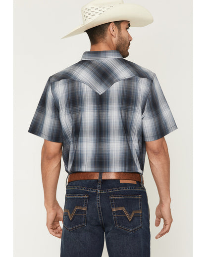 Men's Weed Wacker Plaid Print Short Sleeve Snap Western Shi | Cody James Clothing