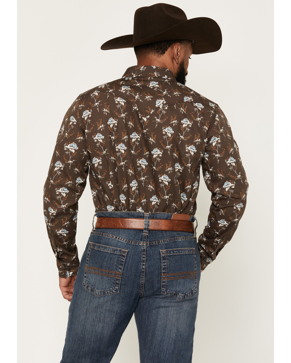 Men's Night Cap Floral Print Long Sleeve Snap Western Shirt | Cody James Clothing
