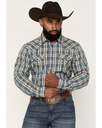 Men's Niagara Falls Plaid Print Long Sleeve Snap Western Sh | Cody James Clothing