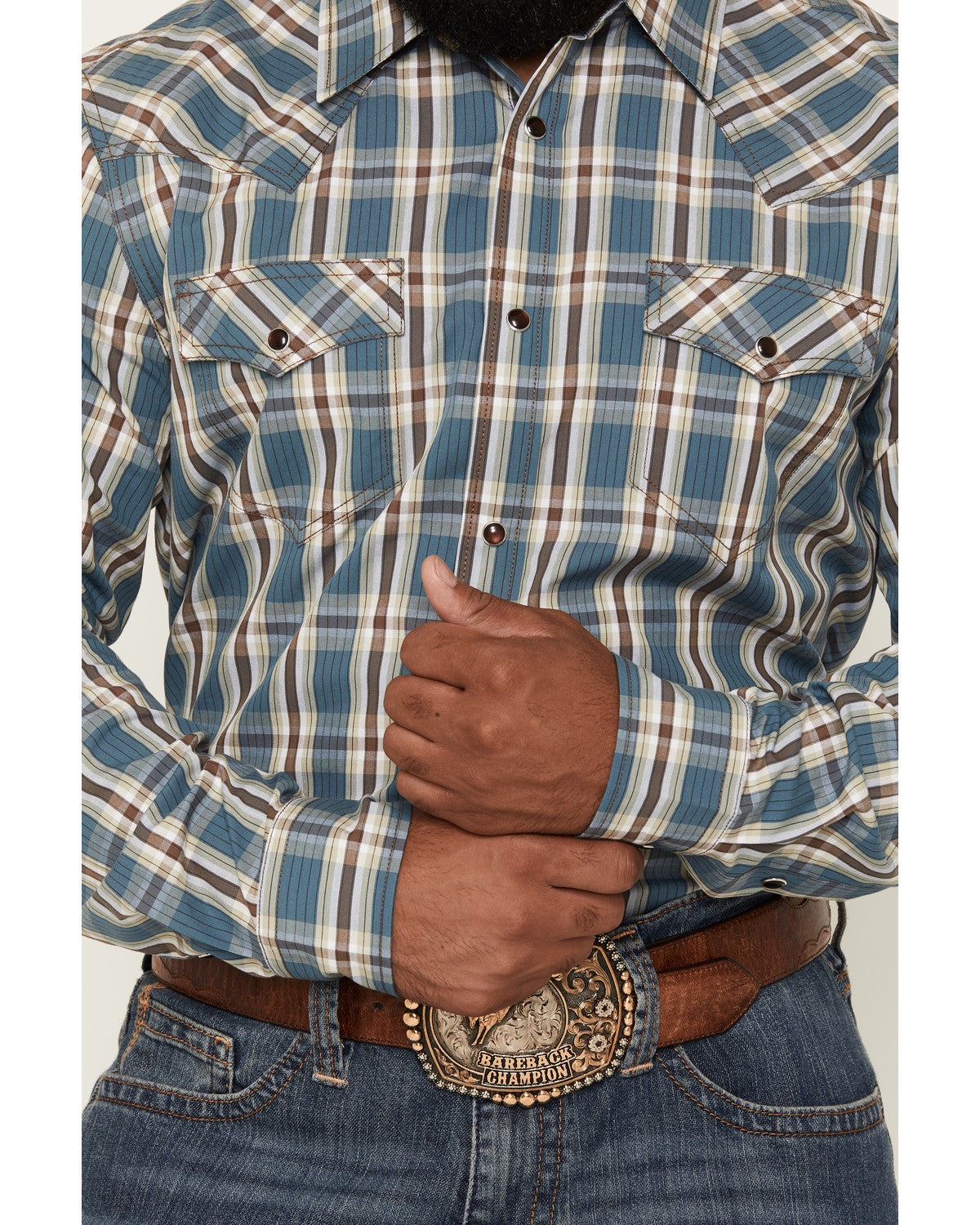 Men's Niagara Falls Plaid Print Long Sleeve Snap Western Sh | Cody James Clothing
