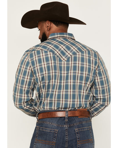 Men's Niagara Falls Plaid Print Long Sleeve Snap Western Sh | Cody James Clothing