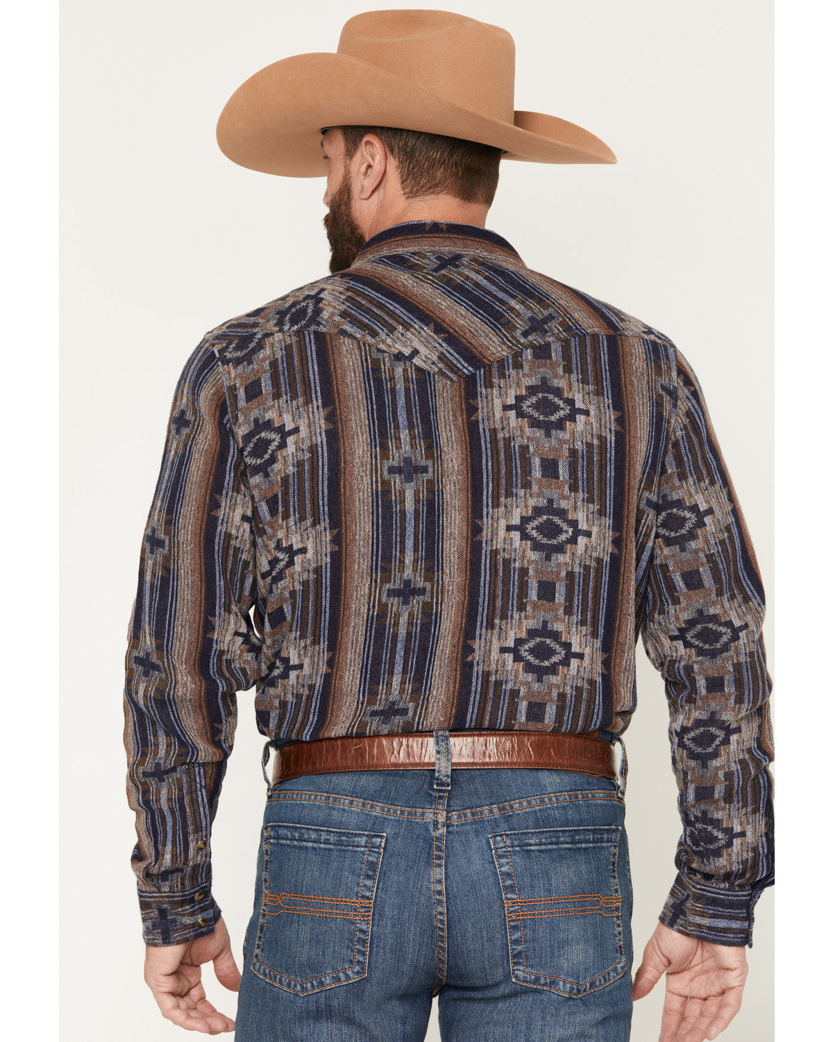 Men's Outpost Southwestern Print Long Sleeve Snap Flannel S | Cody James Clothing