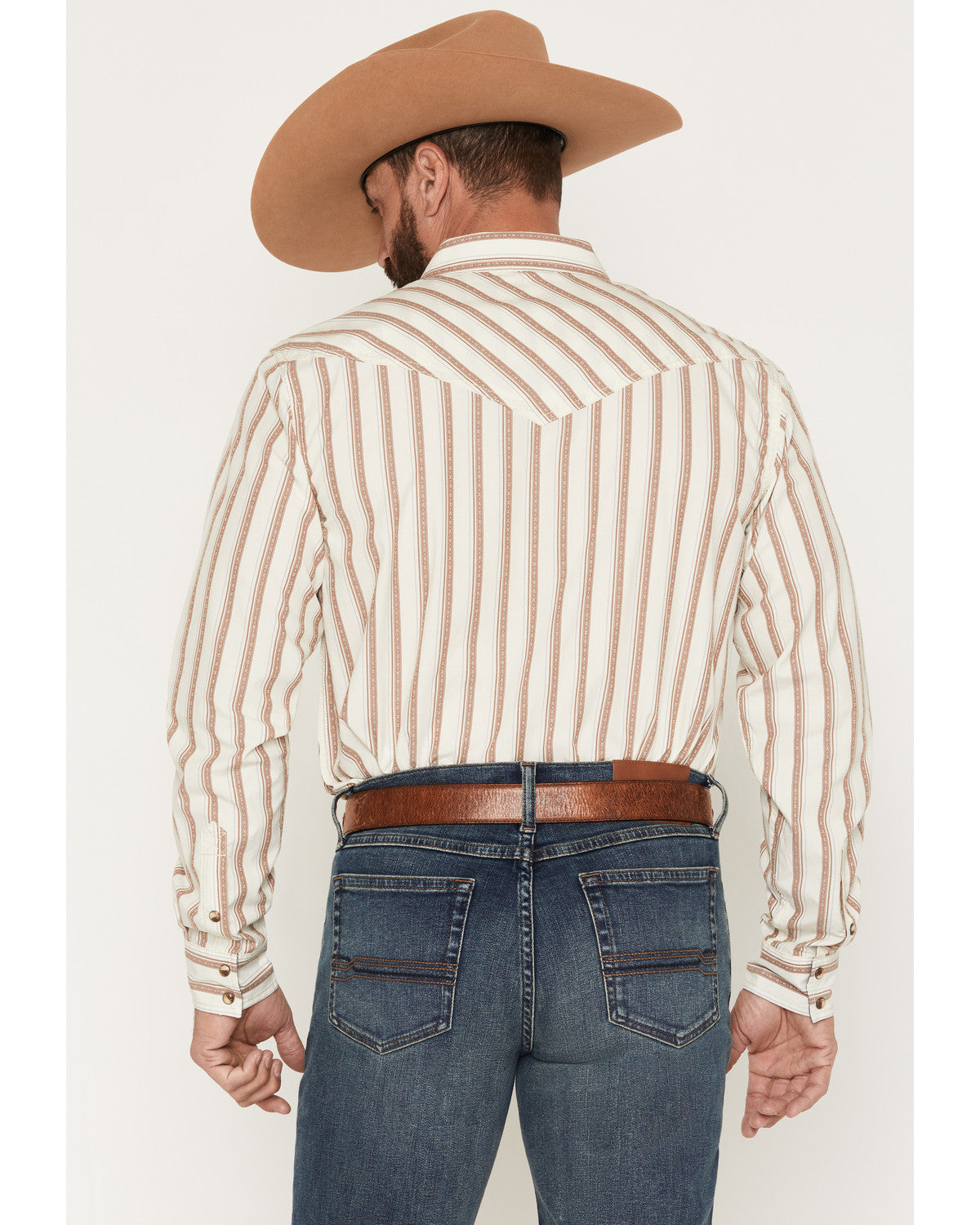 Men's Trigger Striped Print Long Sleeve Snap Western Shirt | Cody James Clothing