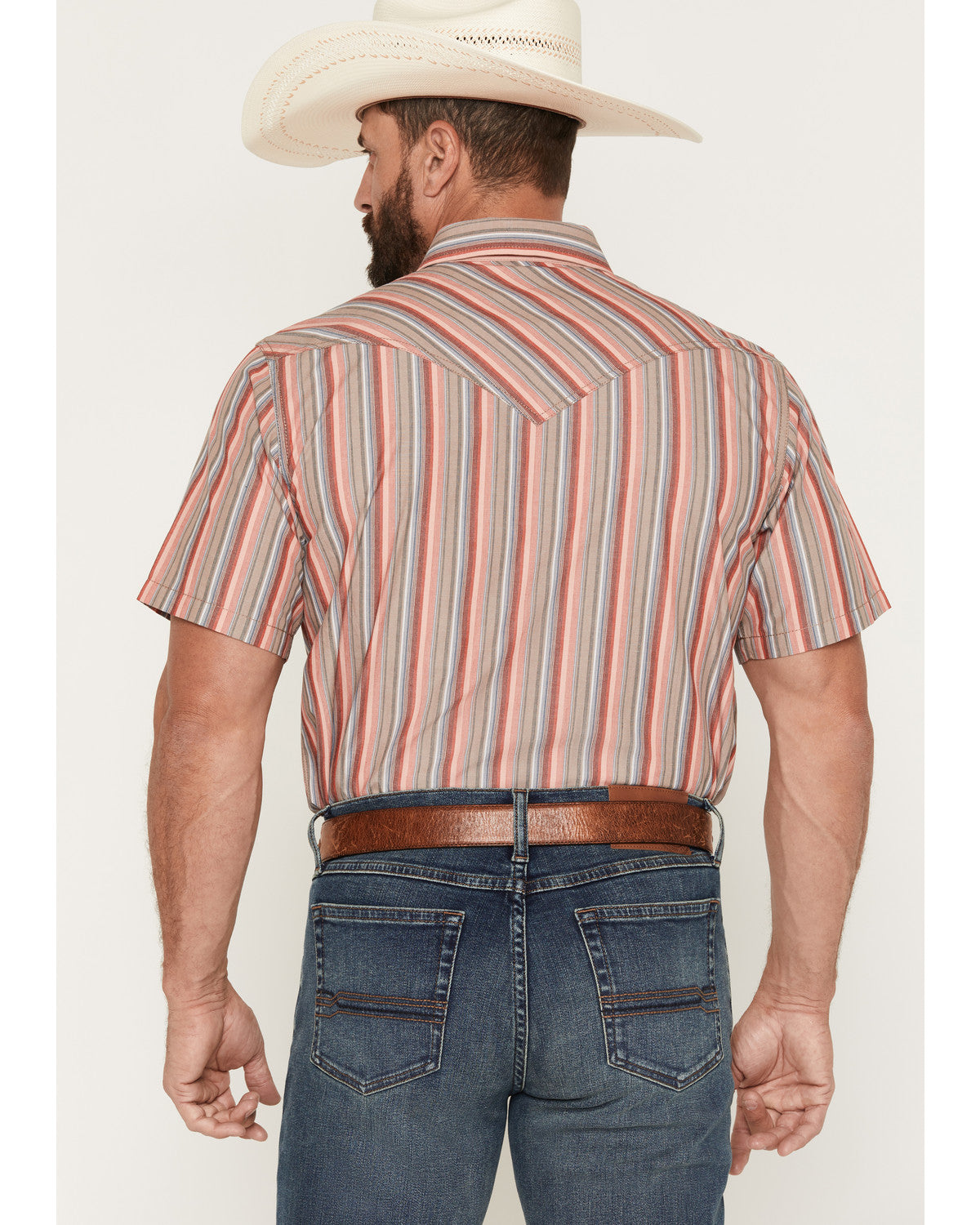 Men's Old Skool Striped Short Sleeve Snap Western Shirt | Cody James Clothing