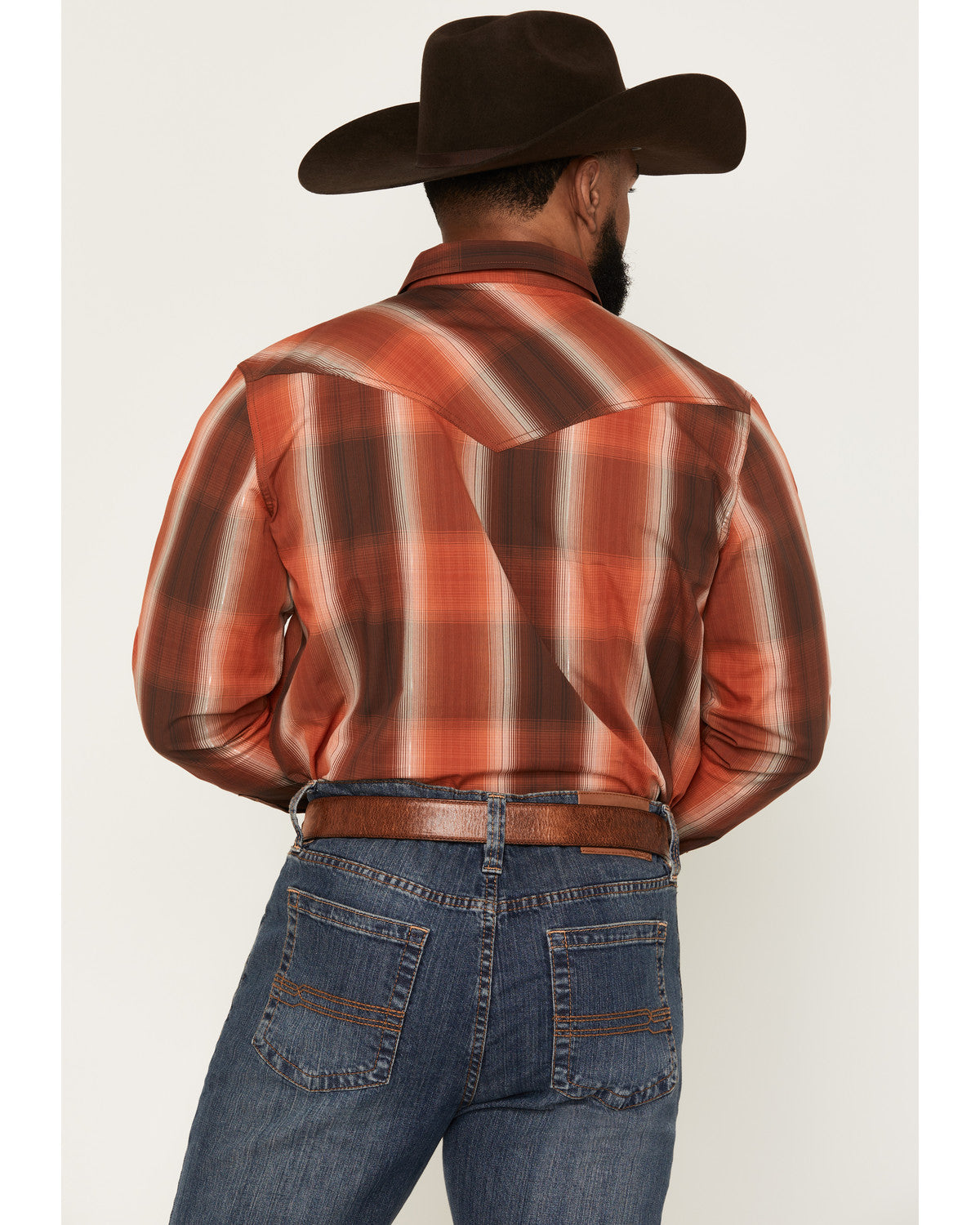 Men's Lure Lurex Plaid Print Long Sleeve Snap Stretch Weste | Cody James Clothing
