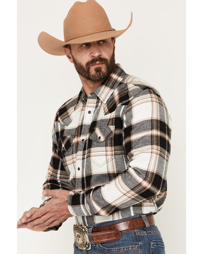 Men's Standard Issue Plaid Print Long Sleeve Snap Flannel S | Cody James Clothing