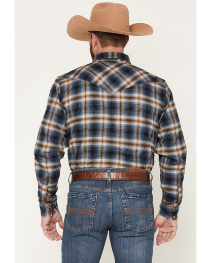 Men's Sequoia Plaid Print Long Sleeve Snap Flannel Shirt | Cody James Clothing
