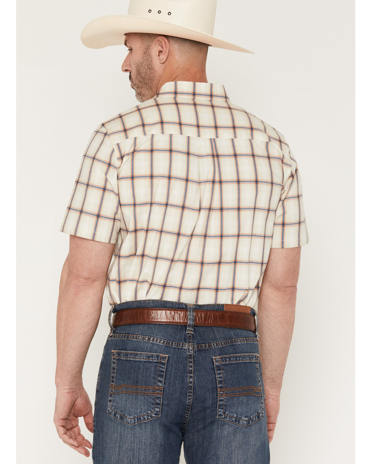 Men's Sunset Hour Plaid Print Short Sleeve Button-Down Stre | Cody James Clothing