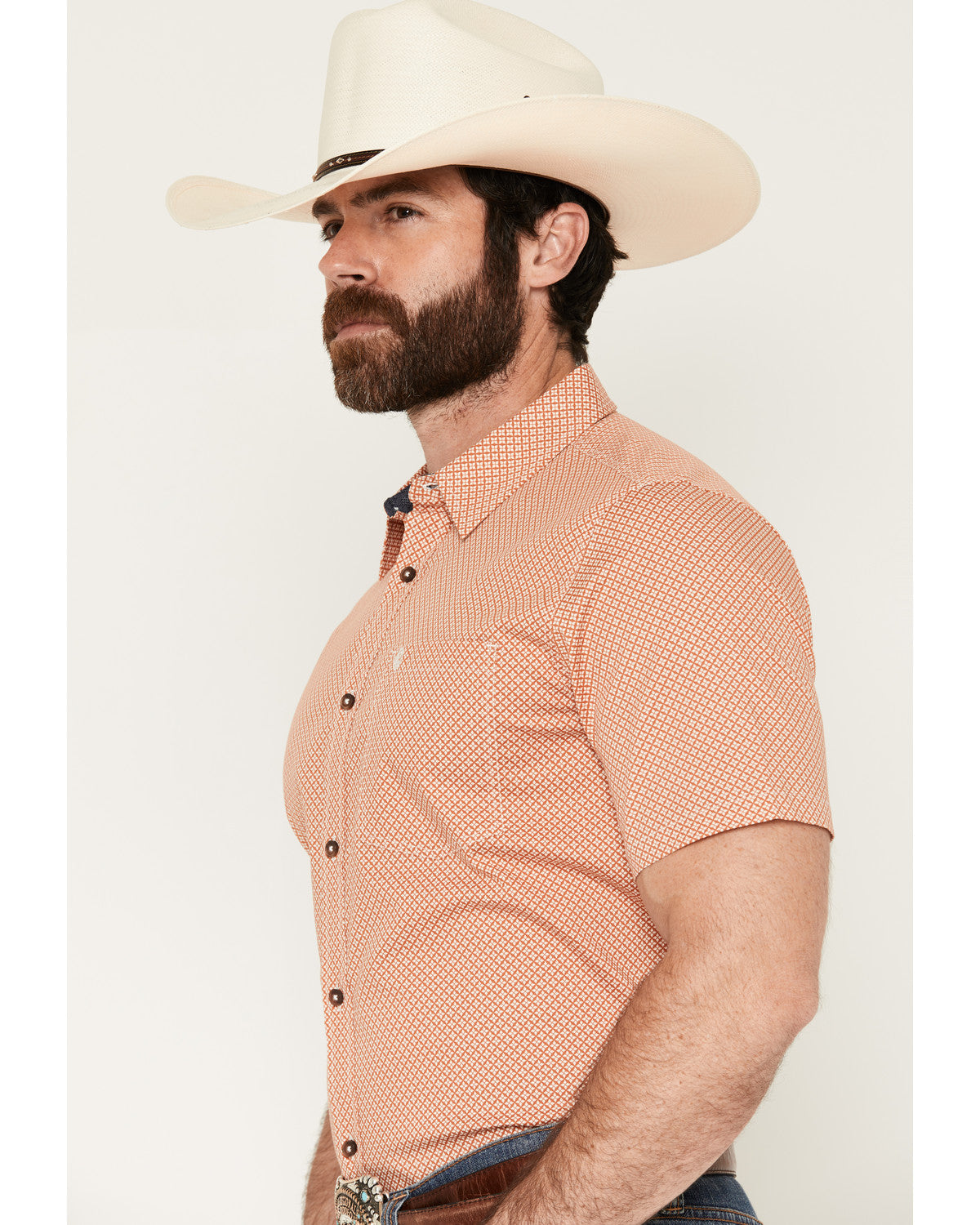 Men's Grill And Greet Medallion Print Short Sleeve Stretch | Cody James Clothing