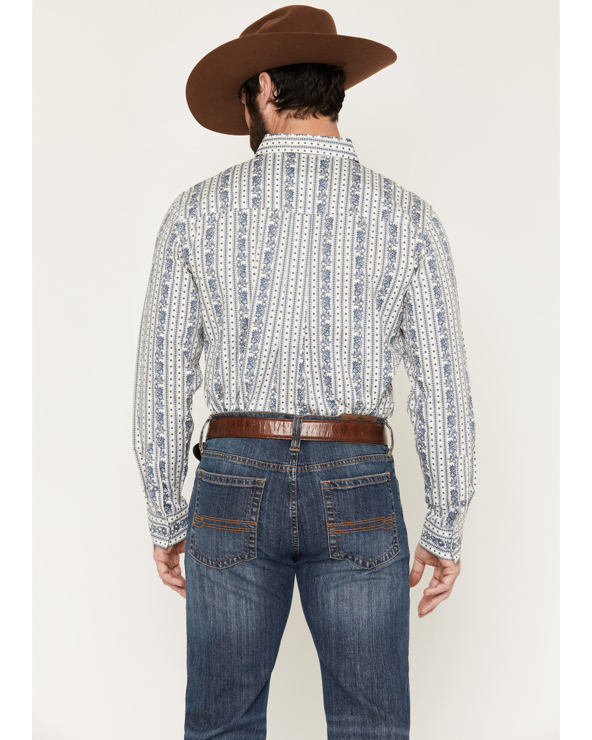 Men's Day Drinker Floral Stripe Print Long Sleeve Button-Do | Cody James Clothing