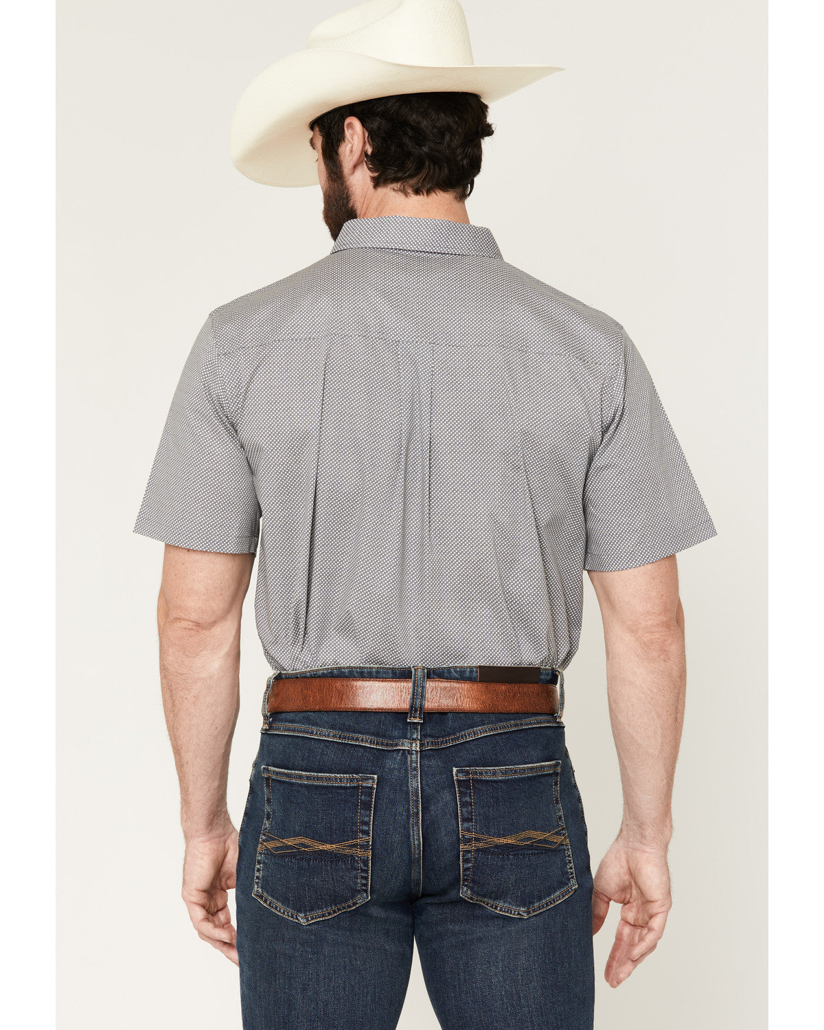 Men's Astro Geo Print Short Sleeve Button-Down Stretch West | Cody James Clothing
