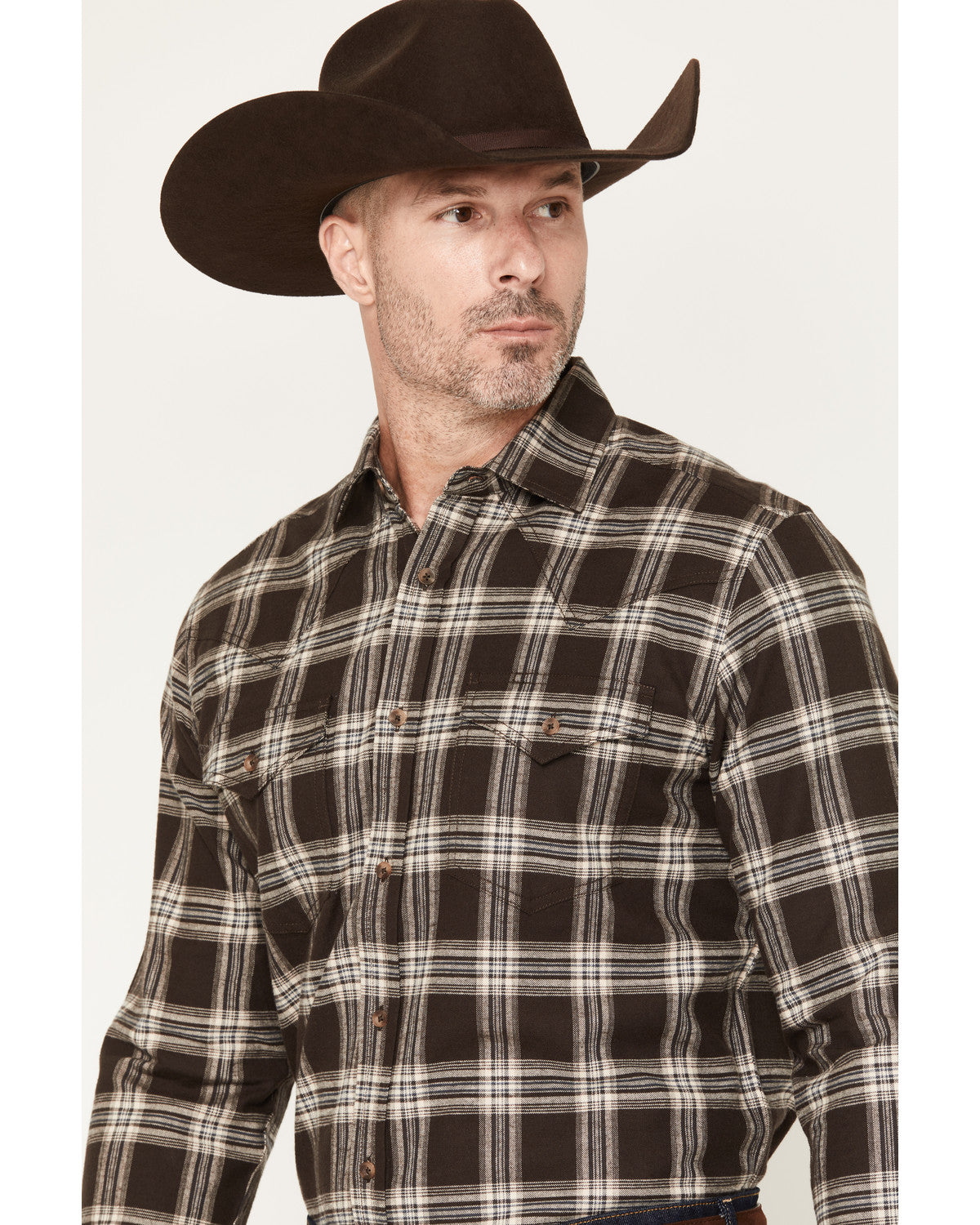 Black 1978® Men's McCone Plaid Print Long Sleeve Button-Dow | Cody James Clothing