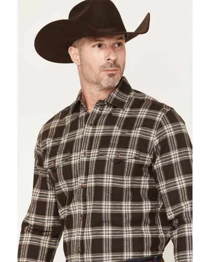 Black 1978® Men's McCone Plaid Print Long Sleeve Button-Dow | Cody James Clothing