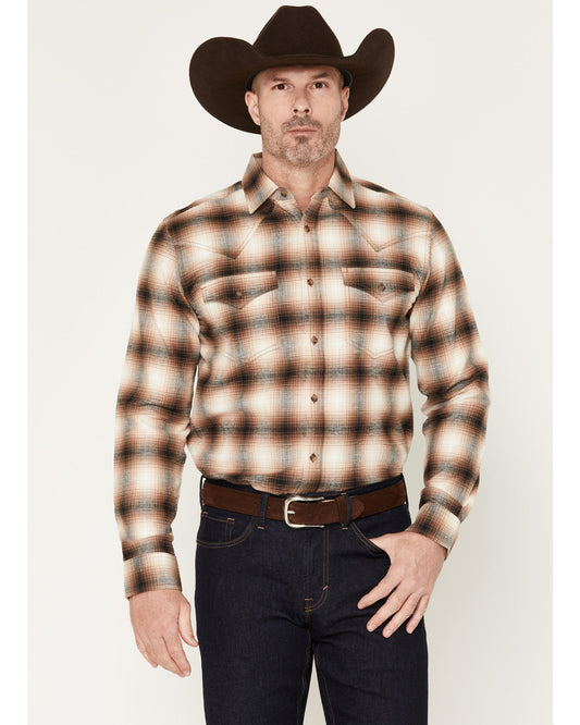 Black 1978® Men's Broadwater Plaid Print Long Sleeve Button | Cody James Clothing