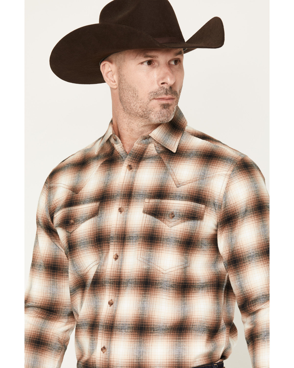 Black 1978® Men's Broadwater Plaid Print Long Sleeve Button | Cody James Clothing