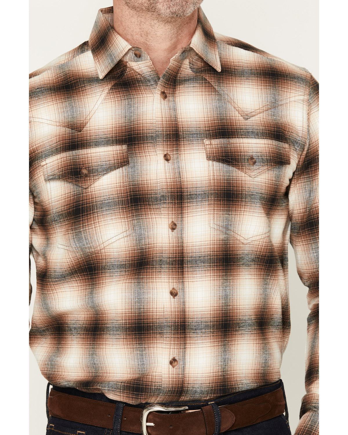 Black 1978® Men's Broadwater Plaid Print Long Sleeve Button | Cody James Clothing