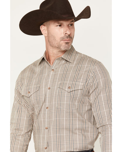 Black 1978® Men's Pondera Plaid Print Long Sleeve Button-Do | Cody James Clothing