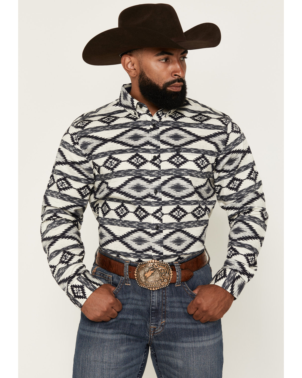 Men's Tiki Room Southwestern Print Long Sleeve Button-Down | Cody James Clothing