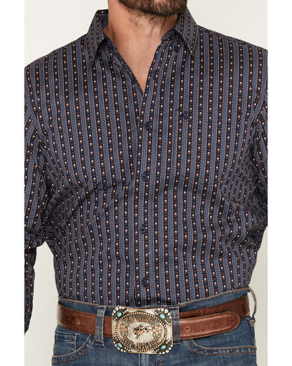 Men's Huckleberry Floral Striped Long Sleeve Button-Down St | Cody James Clothing