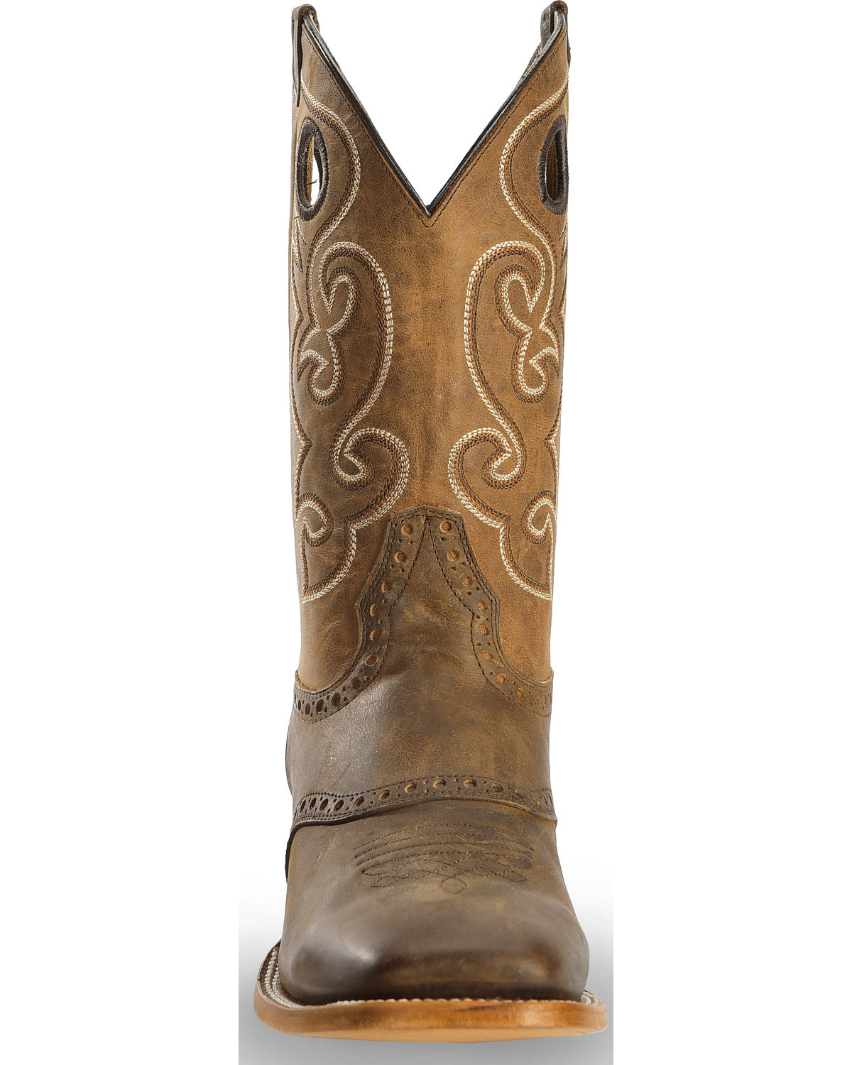 Men's Saddle Vamp Western Boots - Broad Square Toe | Cody James Boots